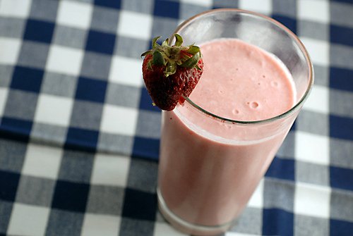 jordbærsmoothie