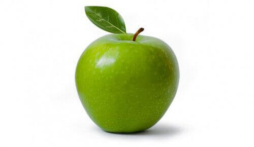 grønt eple med skall er det beste