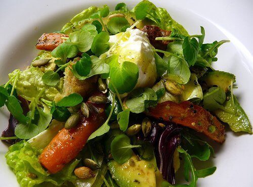 Spis salat som hovedrett og bli mett
