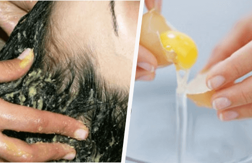 En eggemaske i håret kan hjelpe hårveksten din