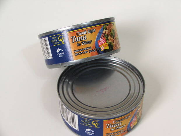 tunfisk på hermetikkboks er en av de mest brukte matvarene