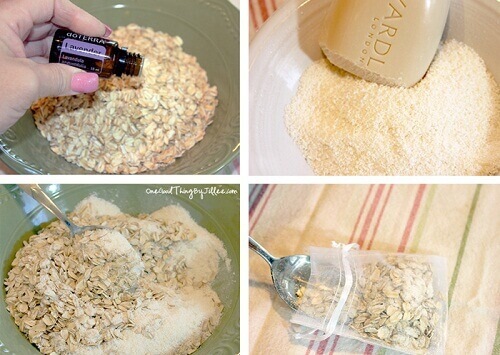 Lær hvordan du lager såpe med havregryn i poser