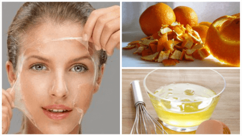 Ton huden med denne behandlingen med eggehvite og appelsinskall