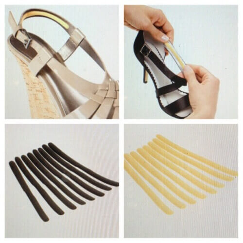 Bruk klebeputer i skoene