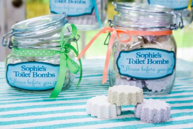 hjemmelagde toalettabletter