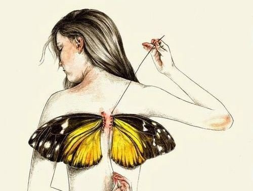 Vi er alle født med vinger, men noen ganger tar livet dem