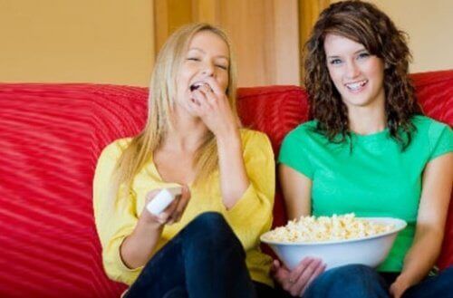 filmkveld med venner