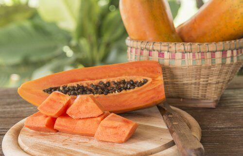 Kiwismoothie med papaya