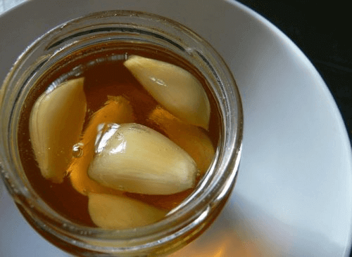 hvitløk i honning