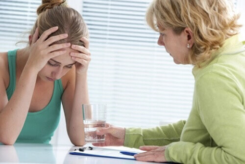 Kvinne med depresjon