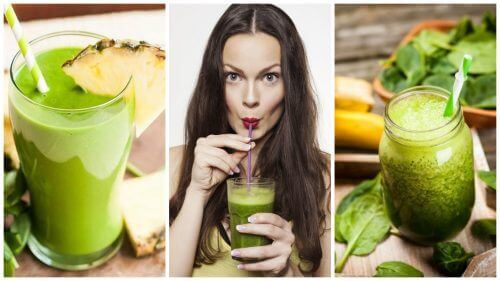 5 grønne smoothies for å avgifte kroppen og gå ned i vekt