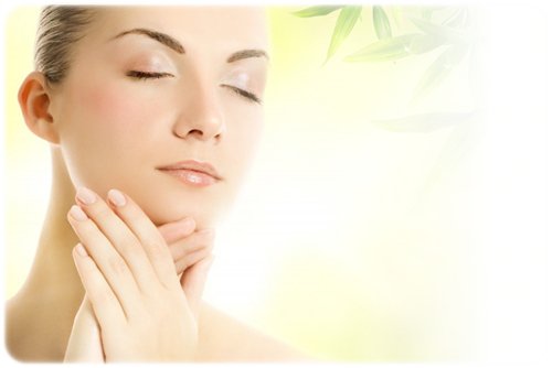 Kvinne med vakker hud