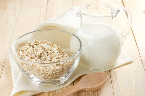 Havregryn og melk