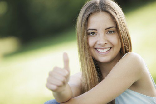 Positiv kvinne