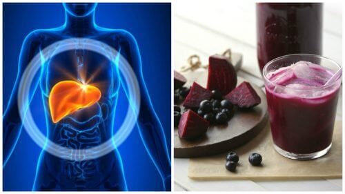Avgift leveren med denne blåbær- og rødbetesmoothien