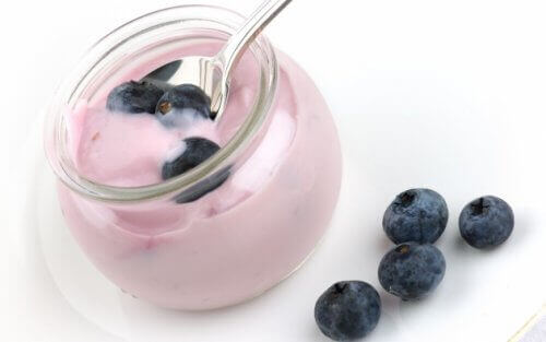 Gresk yoghurt med blåbær
