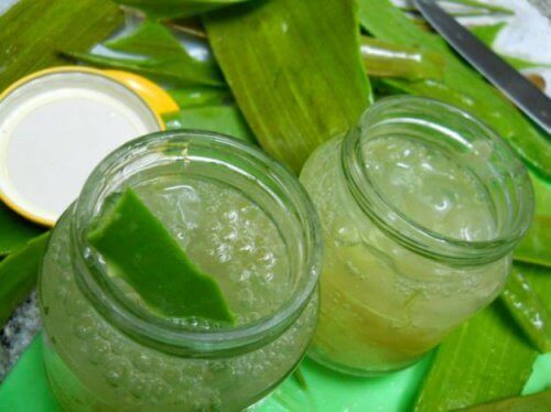 Aloe vera-krem mot plakk på tennene