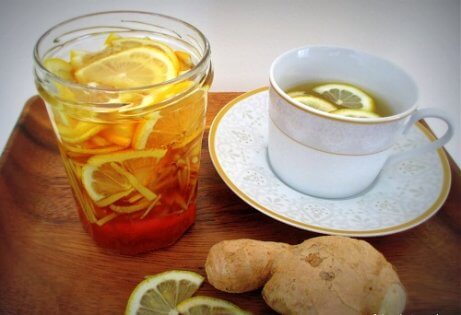 Sitron- og ingefærjuice