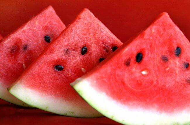 Vannmelon for å redusere ødem