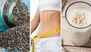 En deilig og mettende smoothie med pære, chiafrø og havre for vekttap