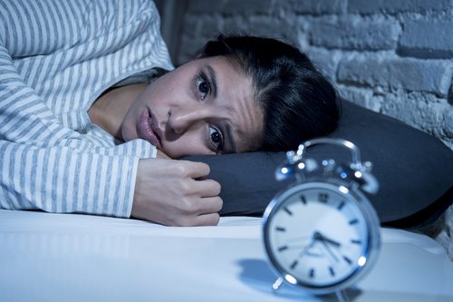Endringer i din biologiske klokke, kvinne får ikke sove