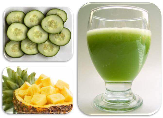 Avgiftende agurksmoothies