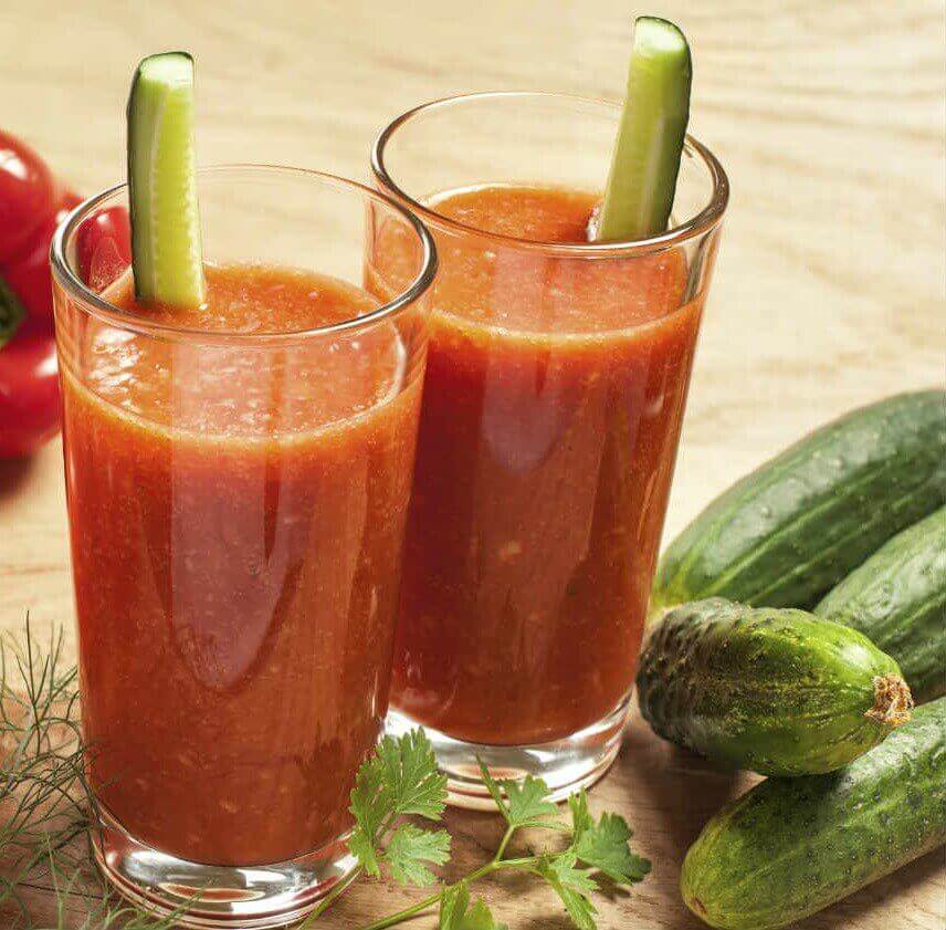 Agurk- og tomatsmoothie