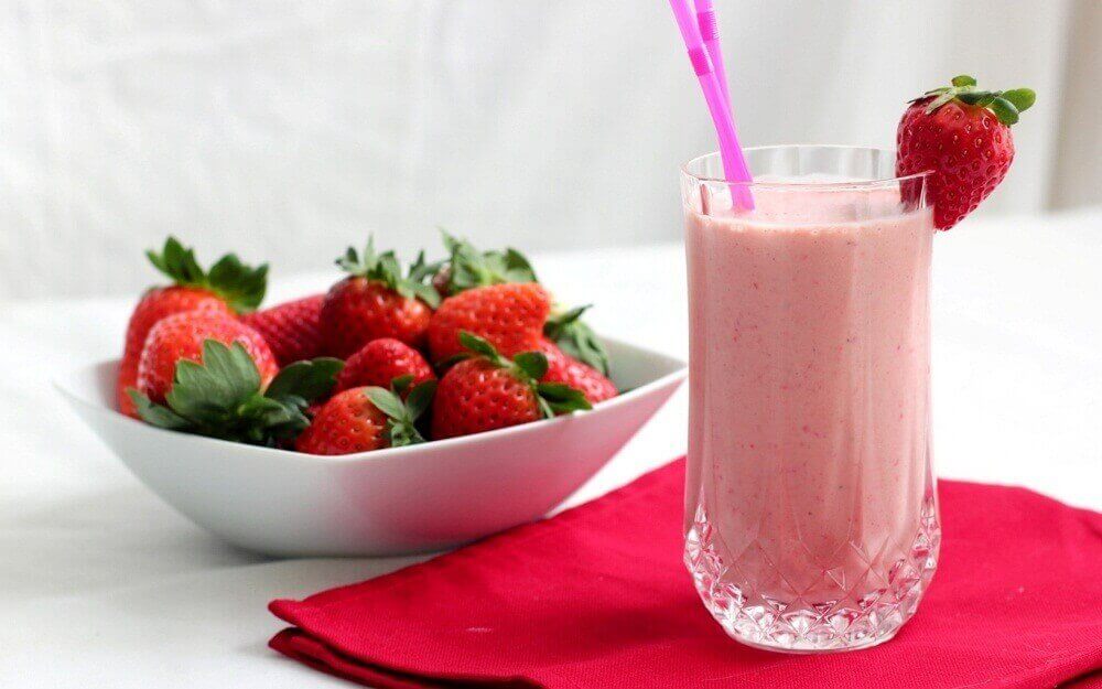 Jordbærsmoothie