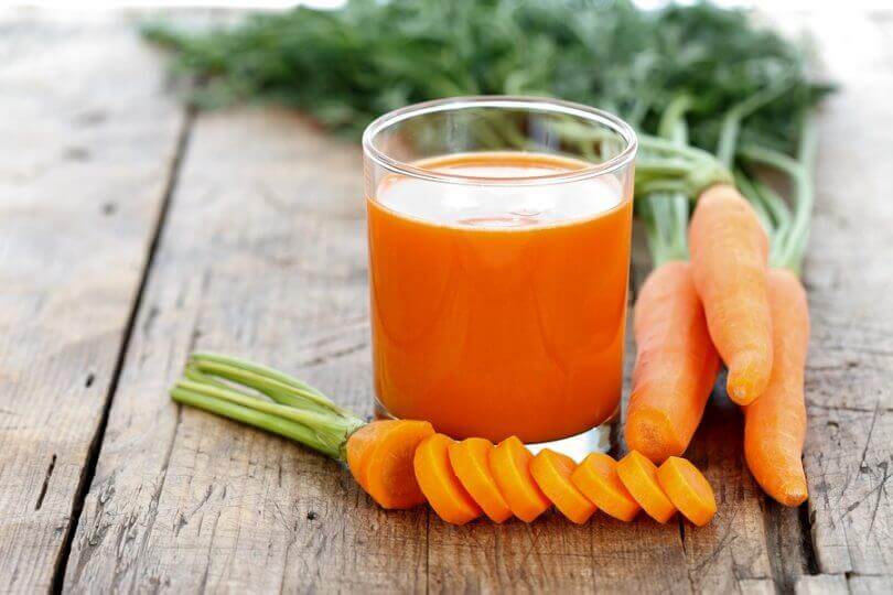 Juice av gulrot og agurk