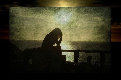 Kvinne med depresjon