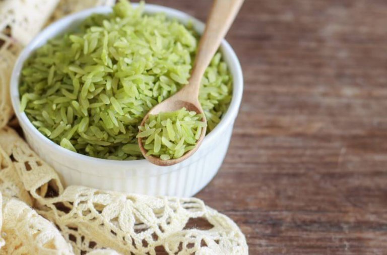Prøv denne nydelige oppskriften på grønn ris
