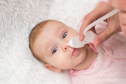 Spedbarn med tett nese