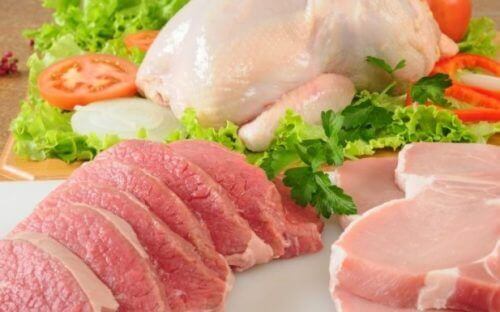 Kylling og kjøtt for å forhindre forstoppelse