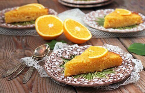 Appelsinkake med sunne ingredienser