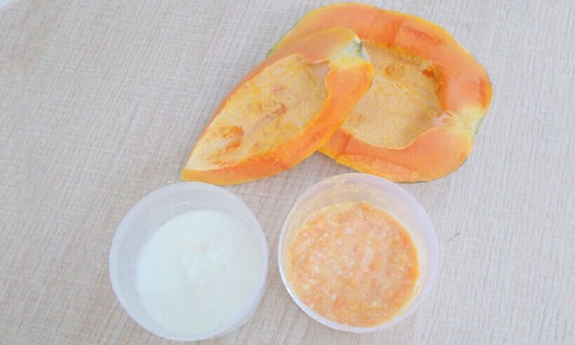 Papaya og yoghurt mot akne-arr
