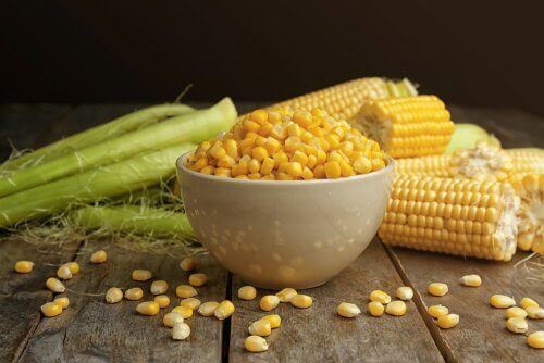 Cornflakes av mais.