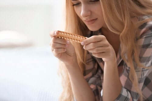 Kvinne på prevensjonsmidler