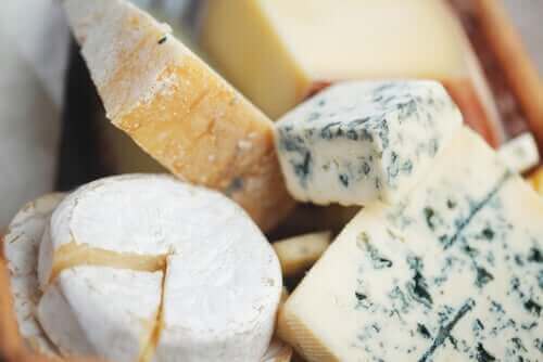 Flere typer ost.