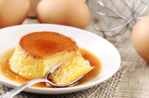 En porsjon flan.