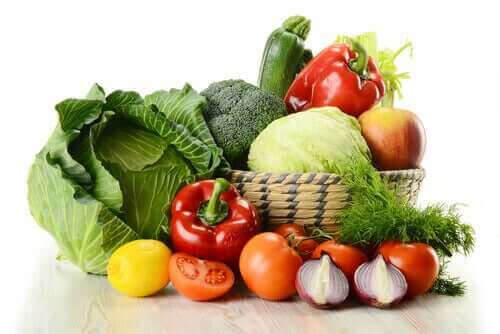 Frukt og grønnsaker.
