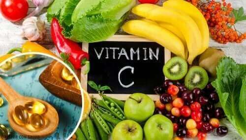 Forskjellige kilder til vitamin C