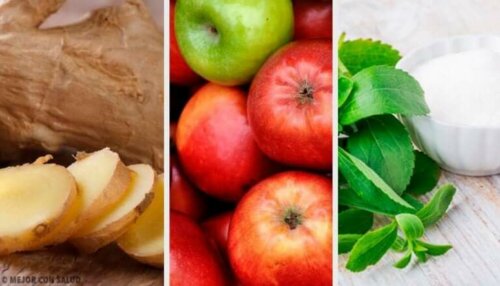 Ingefær-, stevia- og epledrikk som kompenserer for overspising