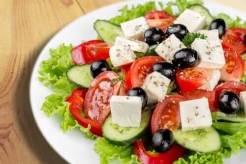 Fetaost i salat
