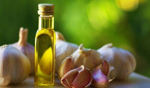 Hvitløksolje.