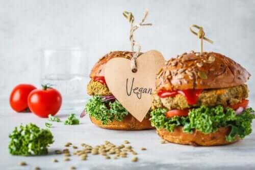 To veganske burgere.