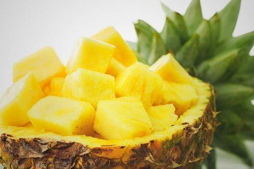 Hakket ananas.