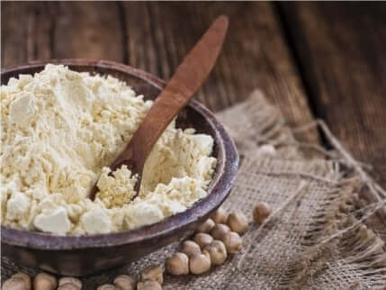 Kikertmel i en bolle