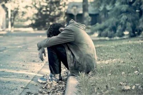 En mann som er trist