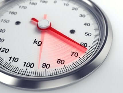 En vekt som viser 60 kg