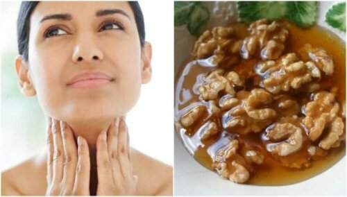 Honning og nøtter for å fremme helsen til skjoldbruskkjertelen
